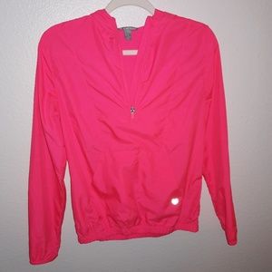 💕 Half-Zip Bright Pink Windbreaker💕